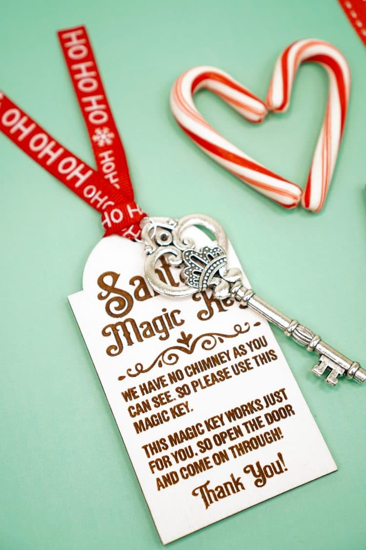 Magic Key Santa SVG Laser Cut Christmas Grafik Von etcify