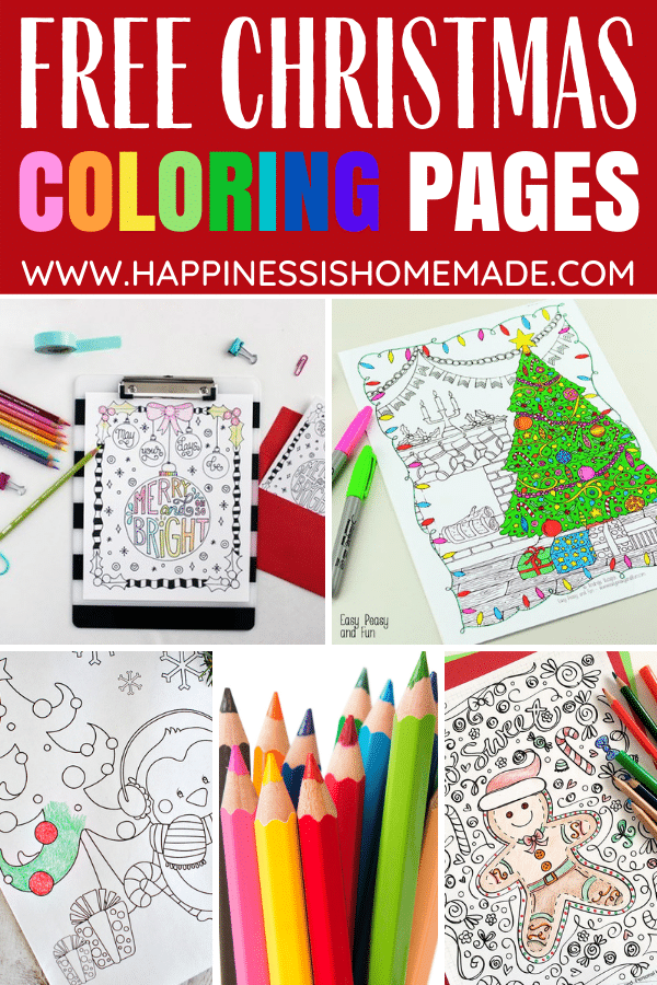 free printable christmas coloring pages