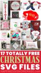 17 totally free christmas svg files for cricut and silhouette
