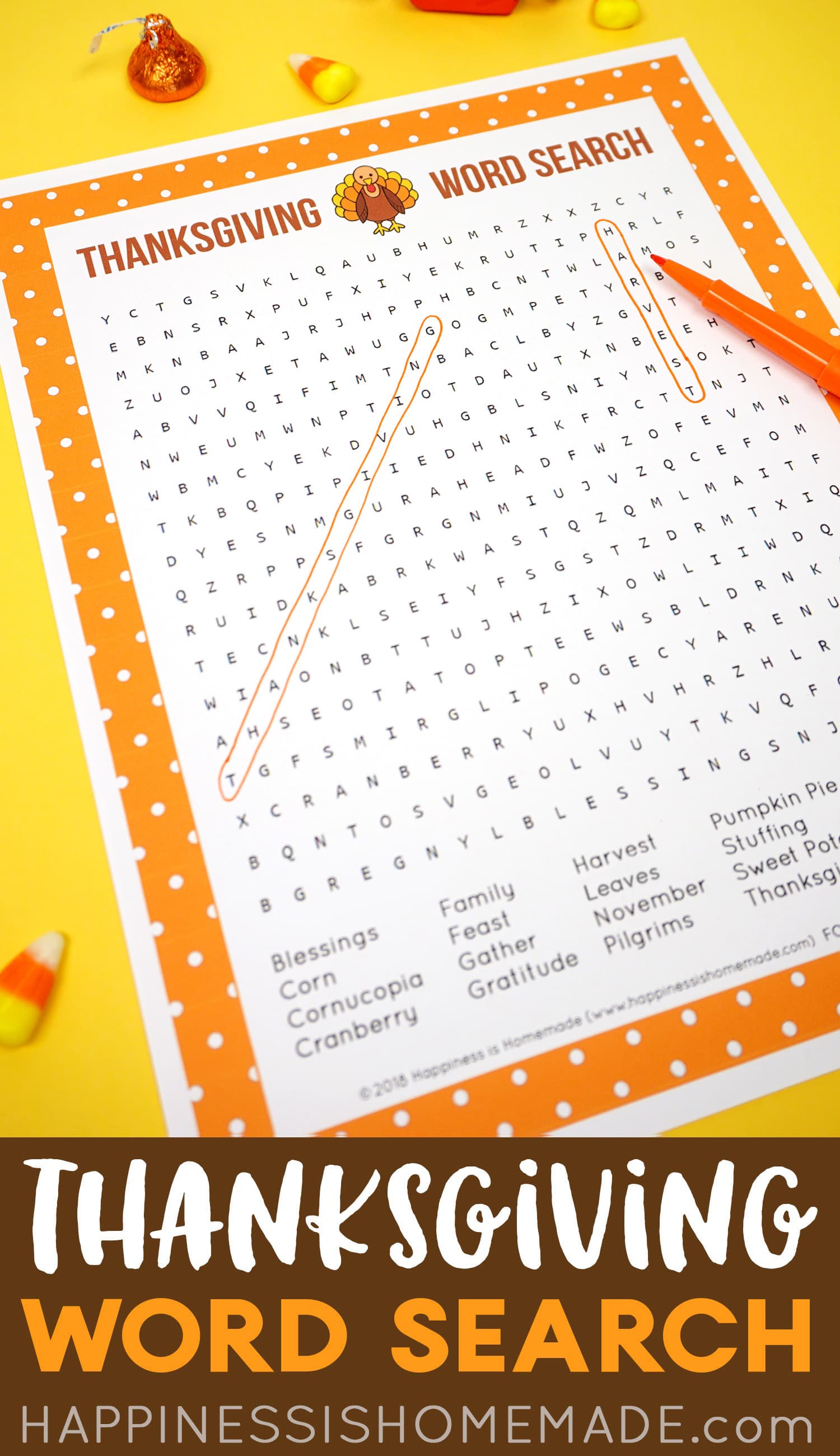 Free Printable Thanksgiving Word Search Puzzle Graphic