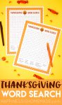 Free Printable Thanksgiving Word Search Puzzle Graphic