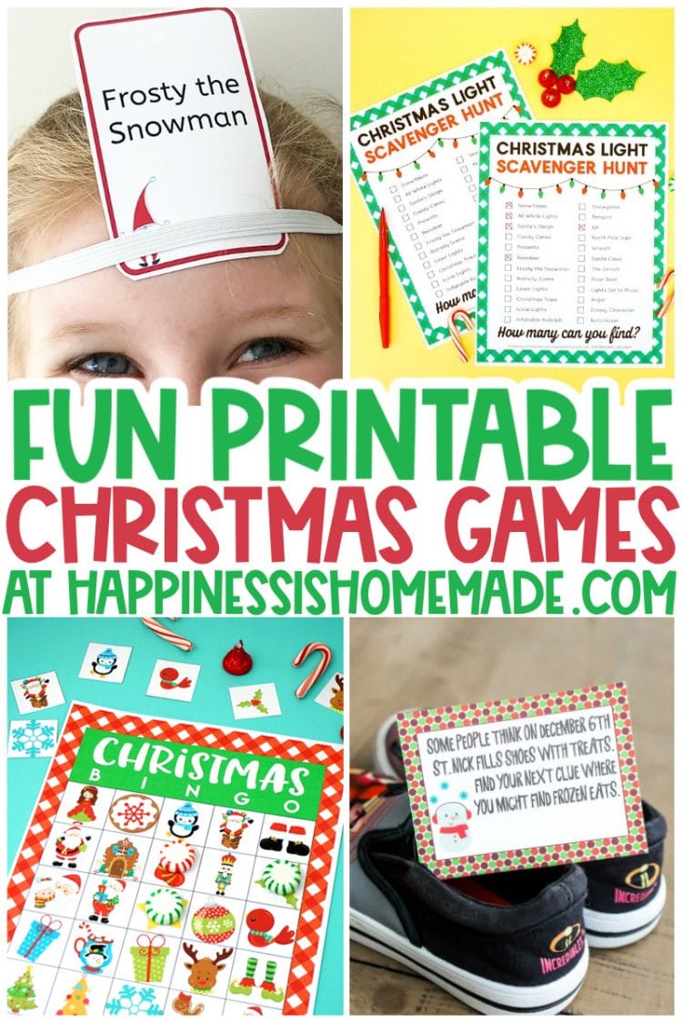 fun printable christmas games 