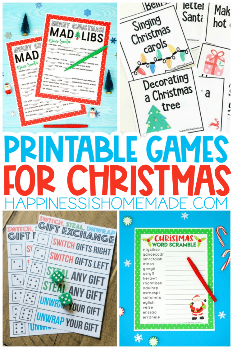 printable games for christmas parties