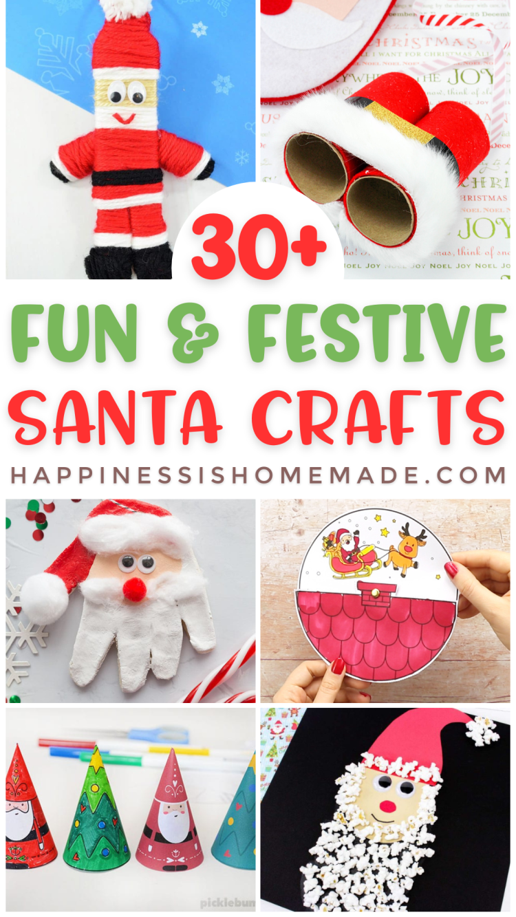 30+ Fun & Festive Santa Crafts