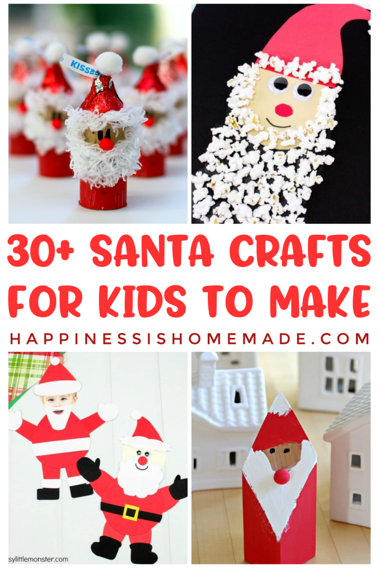 30+ Santa Crafts for Kids to Make