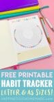 free printable circle habit tracker