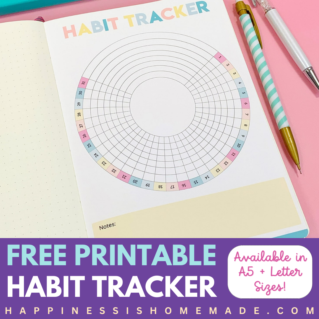 Free printable habit tracker