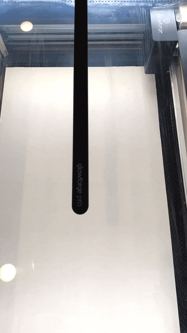 glowforge laser cutting wood sign