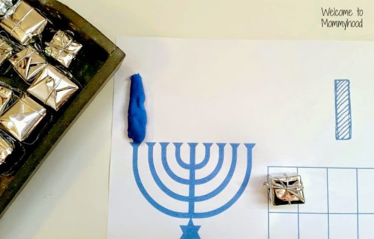 Hanukkah Playdough Mats - With Love, Ima