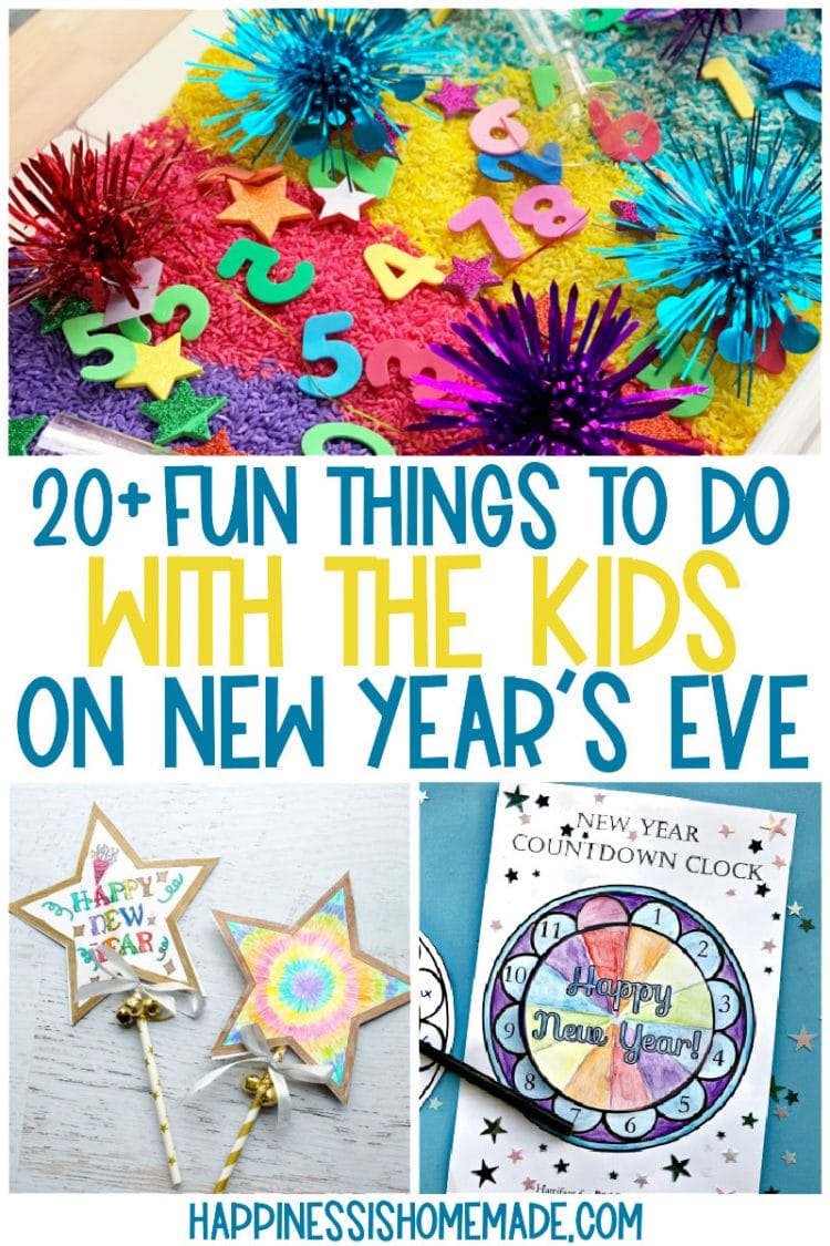 Kids New Years Eve Countdown Clock - Made with HAPPY