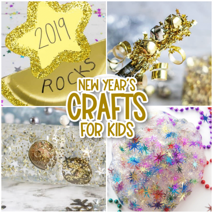 new years crafts for kids collage