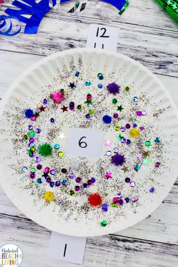new years eve countdown paper plate craft