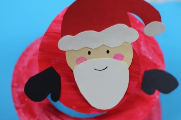 paper plate santa twirler project