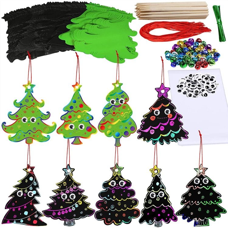 Kids Week: Tissue Paper Christmas Trees - Design Improvised