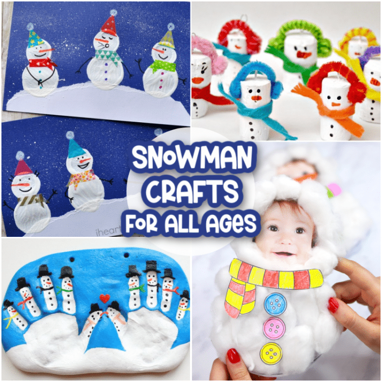 snowman crafts for all ages collage
