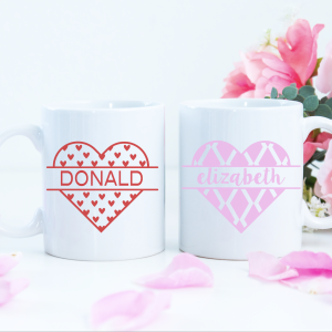 Heart-Monogram-Mugs