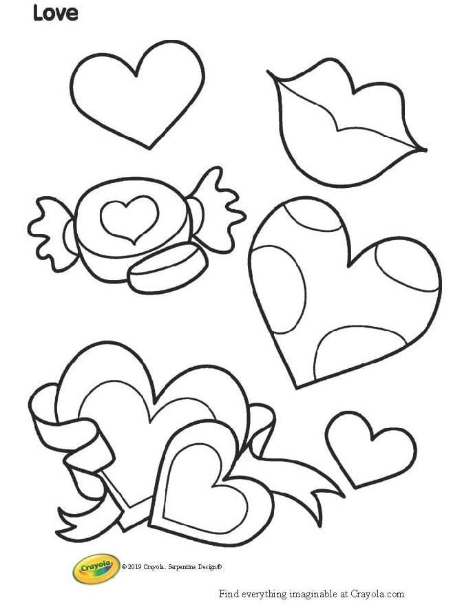 cute coloring pages for valentines day