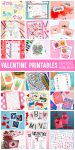 Collage of 20+ Free Valentine Printables