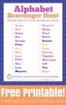 free printable alphabet scavenger hunt activity