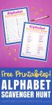 free printable alphabet scavenger hunt activity