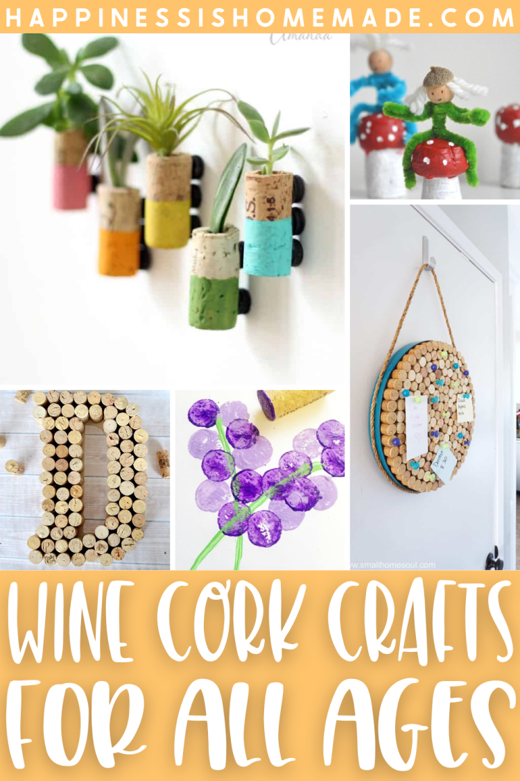Wine cork crafts for all ages 