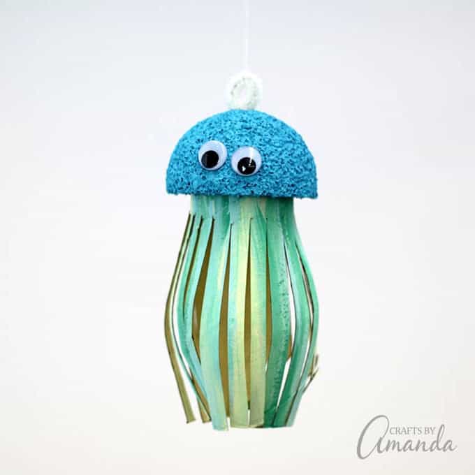 cardboard tube jellyfish craft for kids