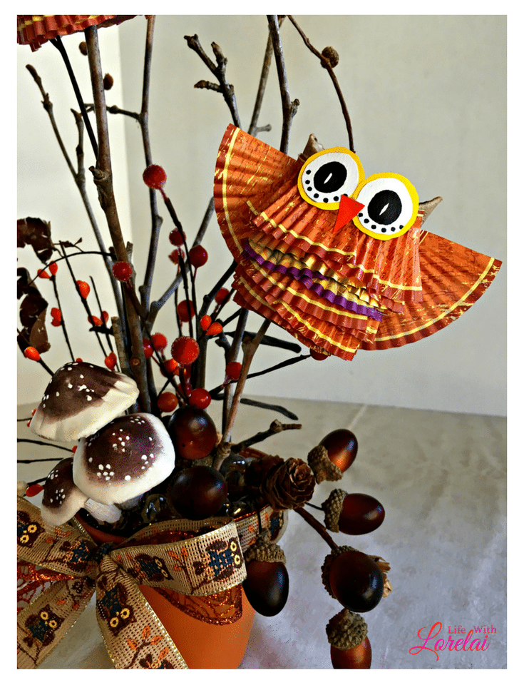 funny cupcake liner owls