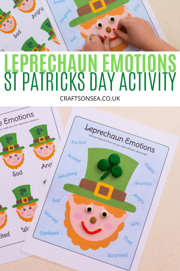 leprechaun emotions st patricks day activity