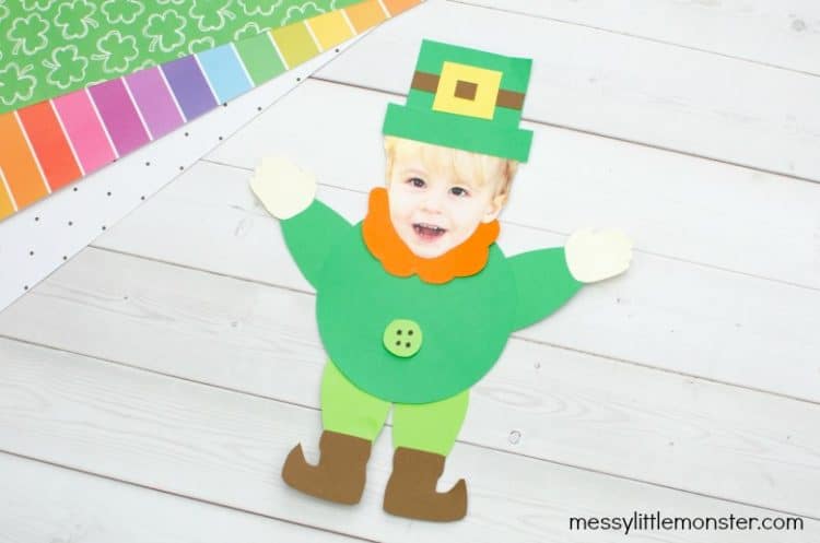 st patricks day mix and match leprechaun with childs face