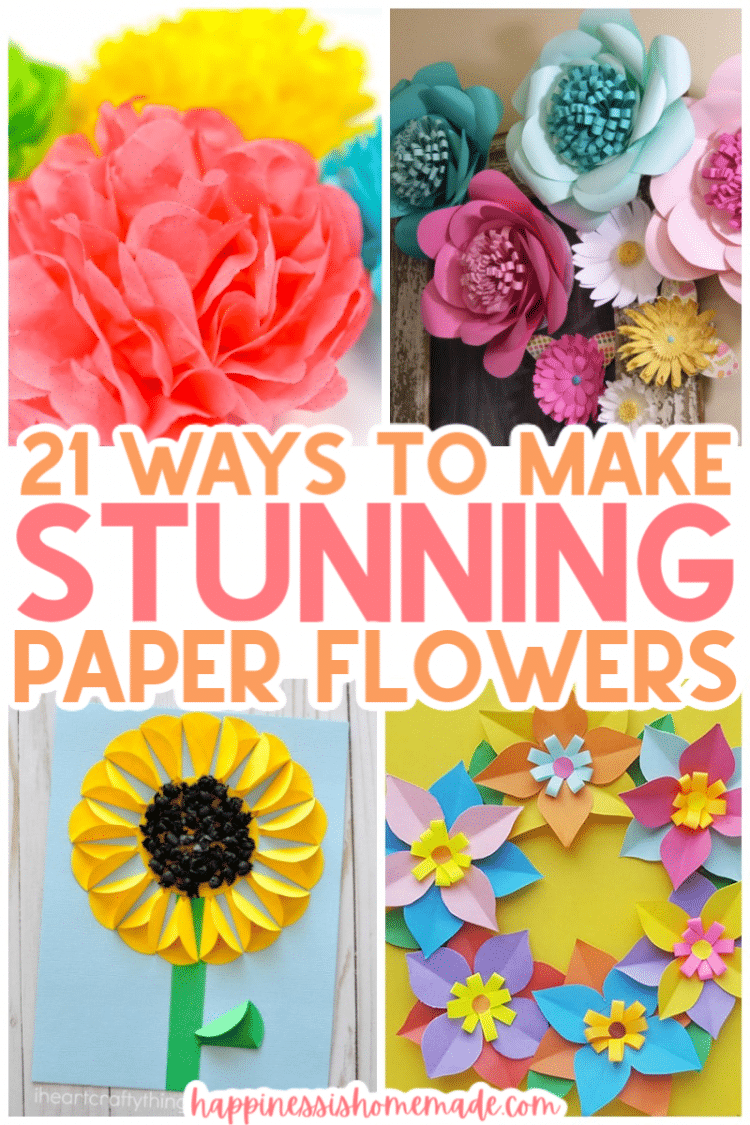 Easy Paper Flower Craft - Kids Craft Room