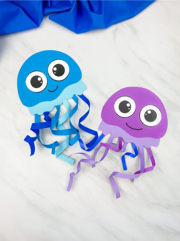 two cute paper jellyfish crafts 