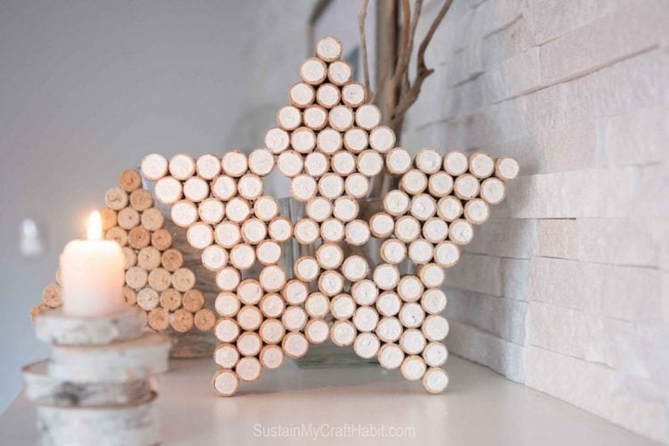 decorative star wine cork craft for adults