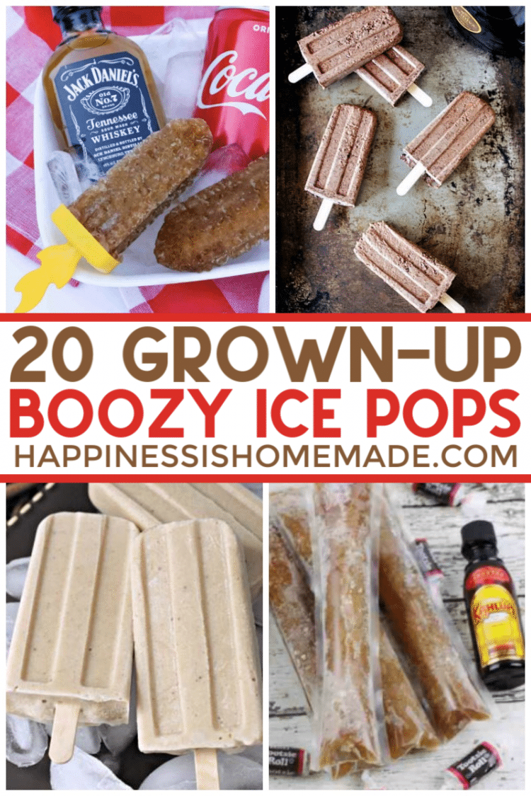 20 grown-up boozy ice pops from happinesishomemade.com
