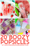 20 boozy popsicle recipes from happinesishomemade.com