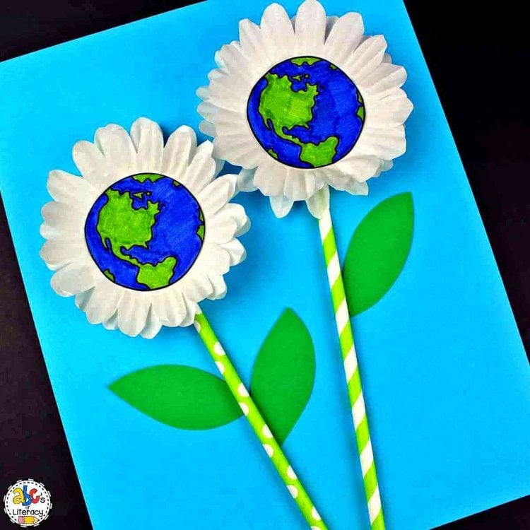earth day flower craft for kids