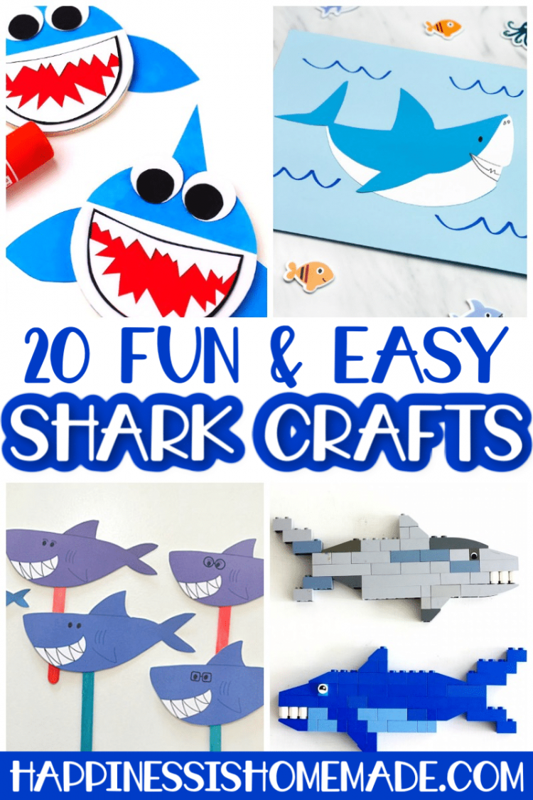 20 fun and easy shark crafts 