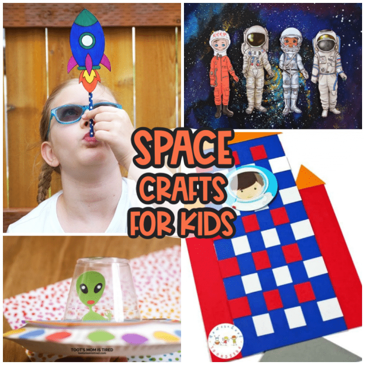 space crafts for kids collage photo