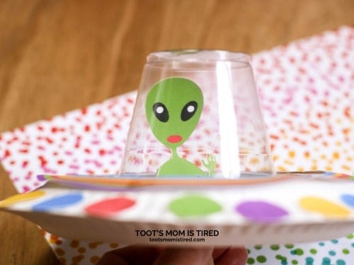 alien UFO paper plate craft