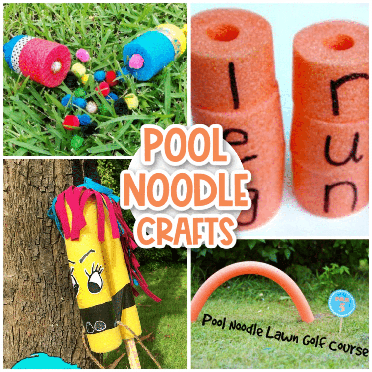 20+ Pool Noodle Crafts for All Ages - Happiness is Homemade