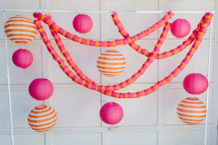 party decorations made from pool noodles 