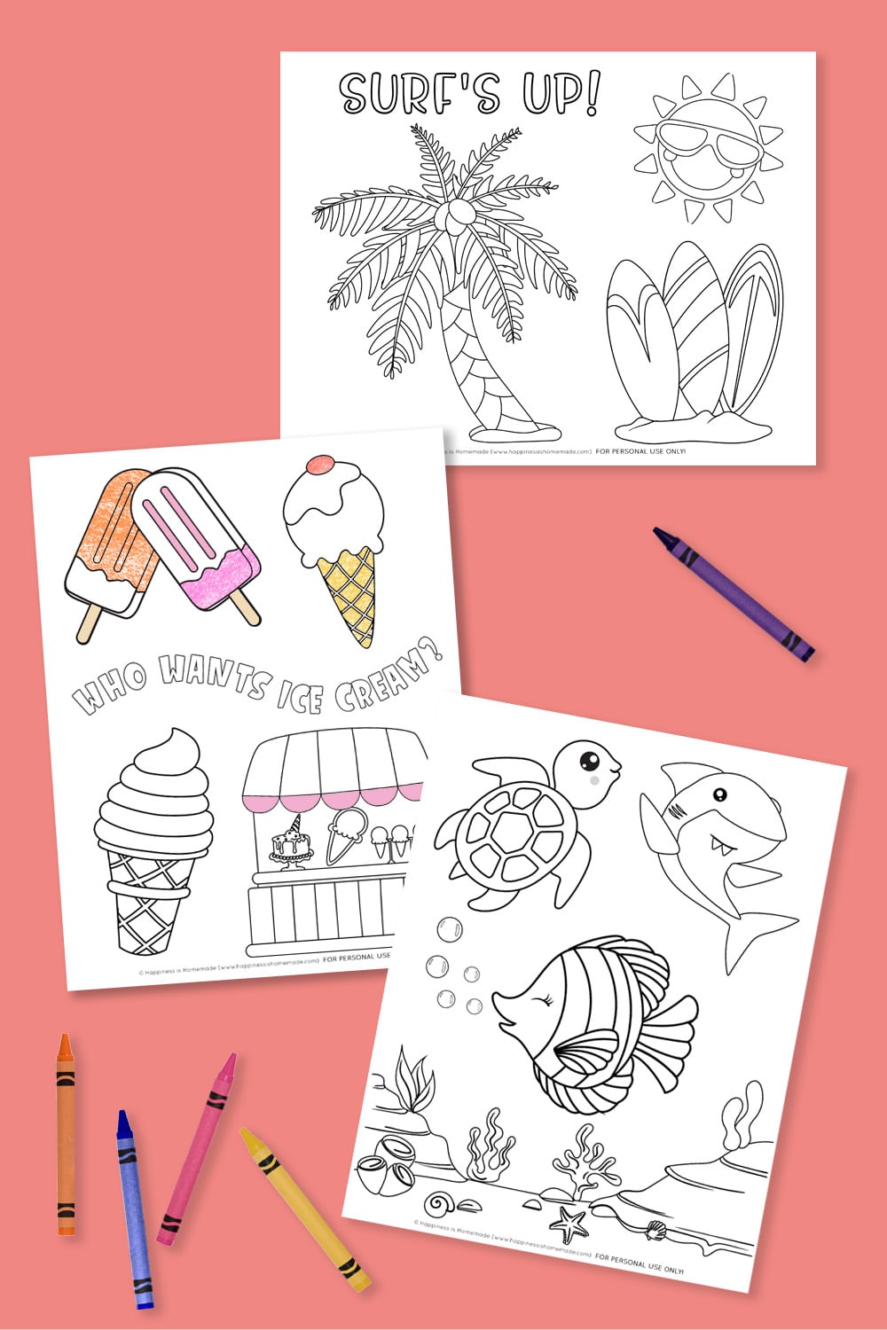 Summer Coloring Pages – Free Printables