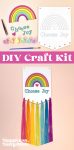 DIY craft kit choose joy macrame banner