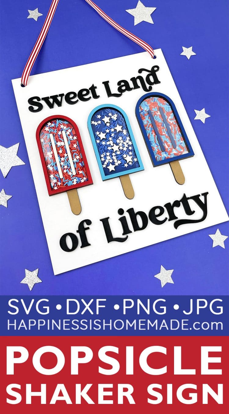 sweet land of liberty patriotic popsicle shaker sign svg file