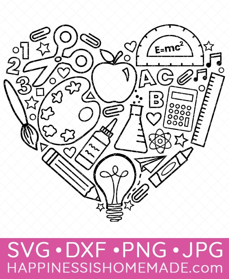 Graphic of back-to-school SVG design image