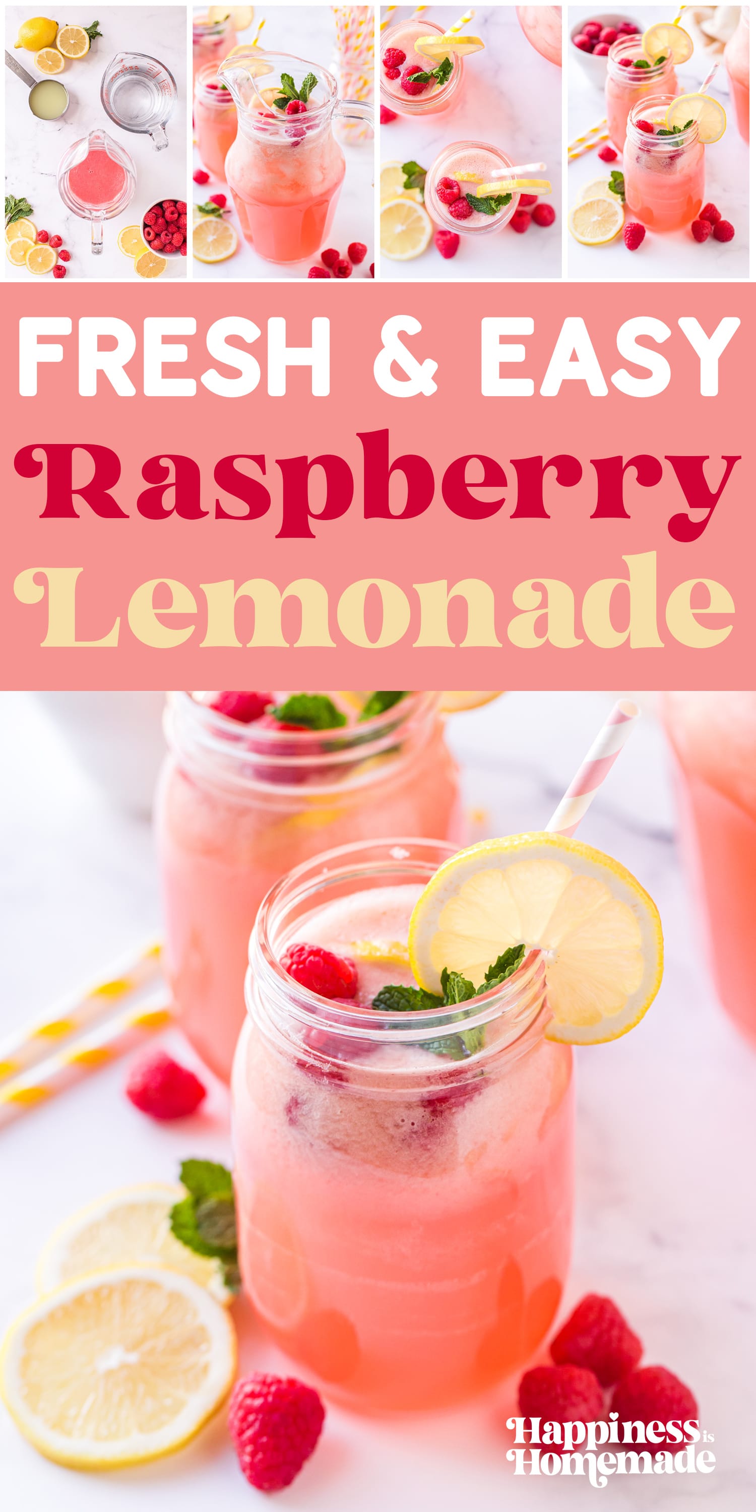 fresh and easy homemade raspberry lemonade recipe