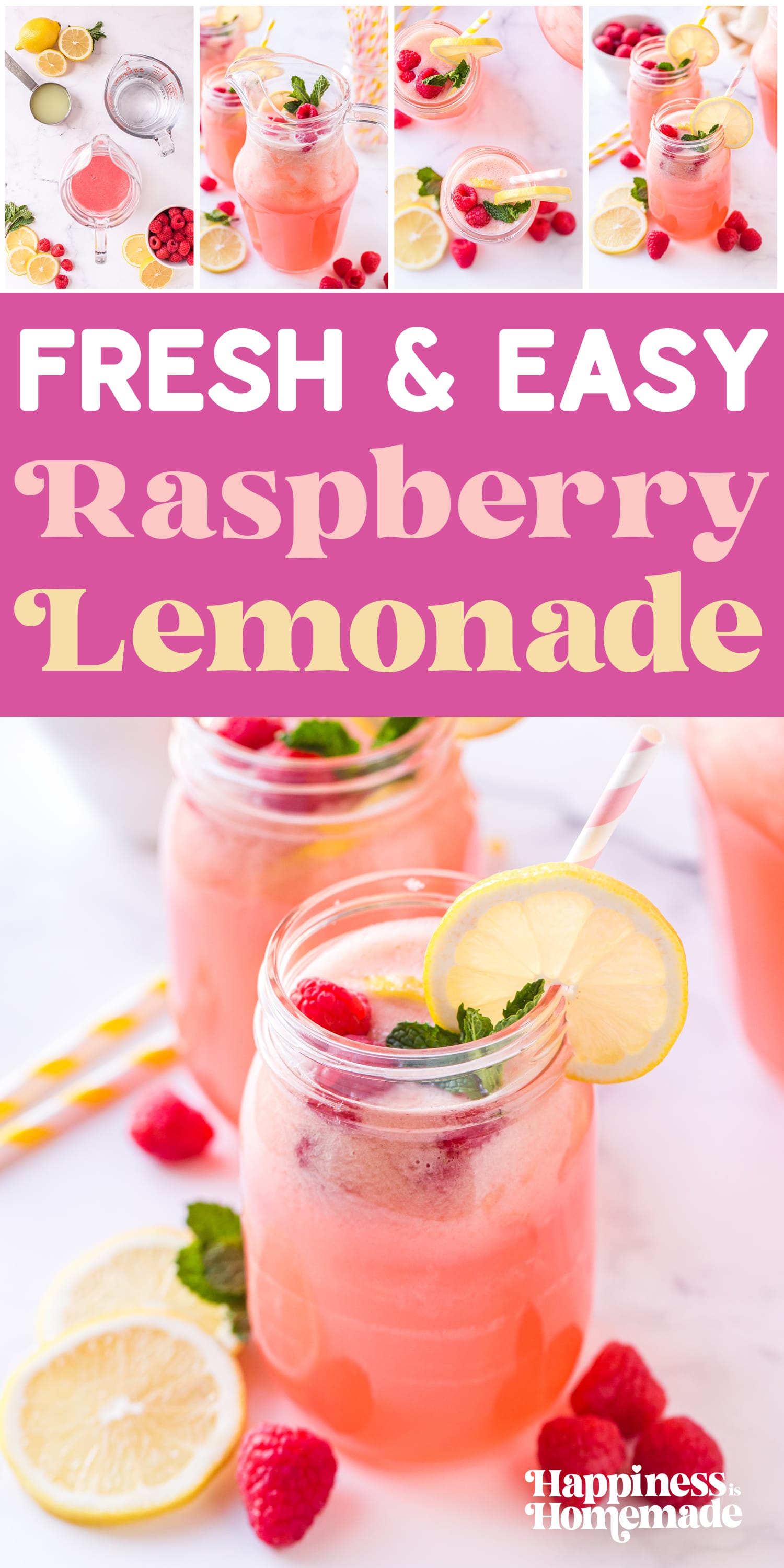 Easy Summer Flavored Raspberry Lemonade Recipe Drink