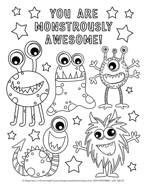 60+ FREE Halloween Coloring Pages for Adults & Kids - Happiness is