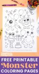 free printable coloring pages of monsters