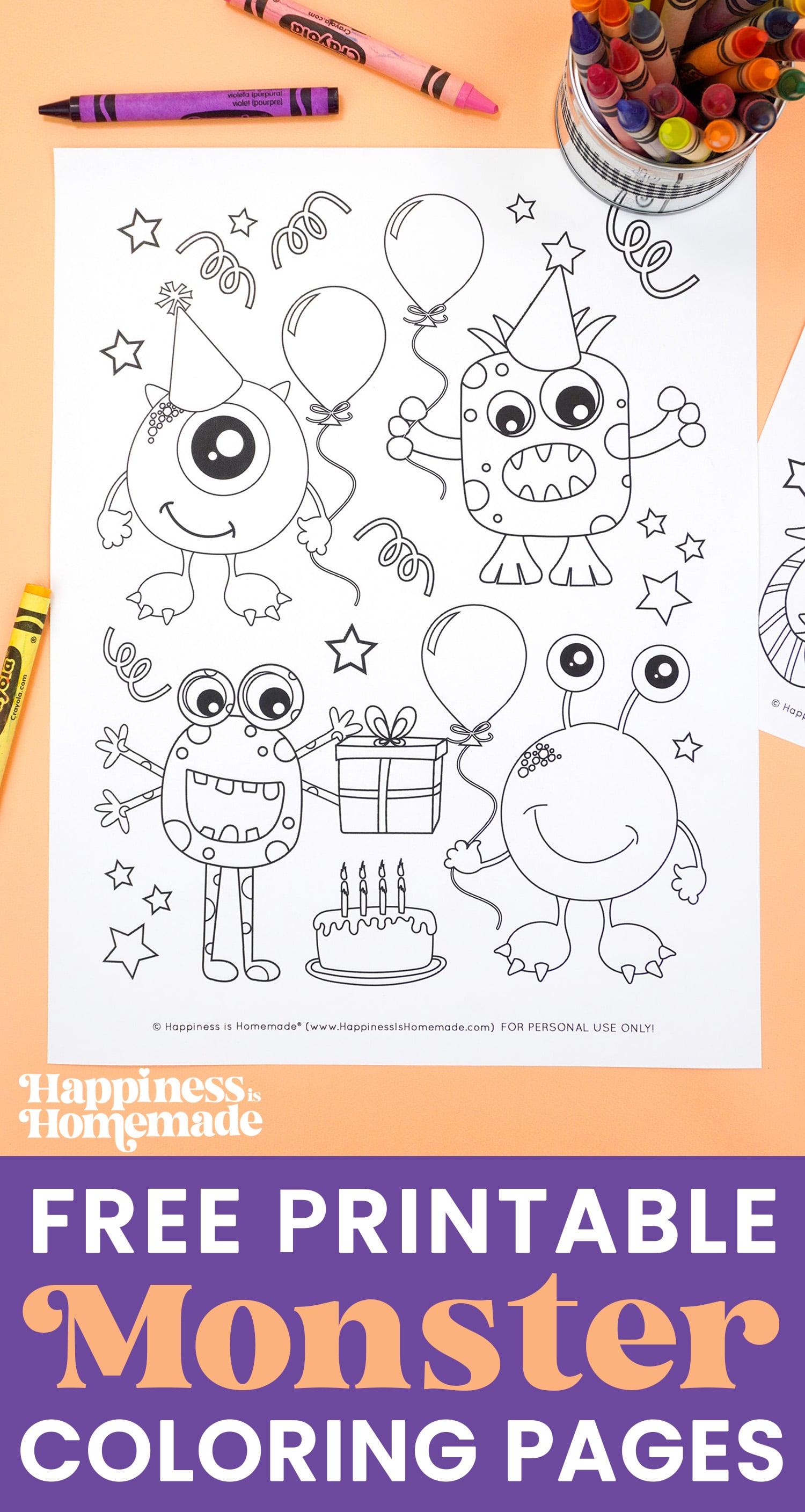 free printable coloring pages of monsters