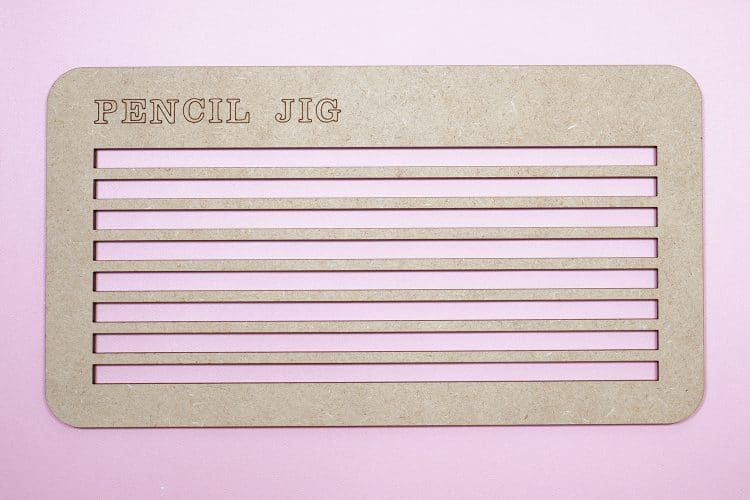 free glowforge pencil jig svg file